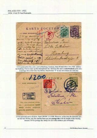 POLAND 1919 -1922: THE DEFINITIVE EAGLE ISSUES – sheet 6
