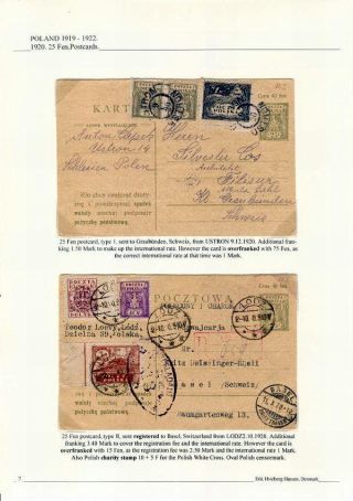 POLAND 1919 -1922: THE DEFINITIVE EAGLE ISSUES – sheet 7