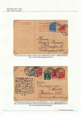 POLAND 1919 -1922: THE DEFINITIVE EAGLE ISSUES – sheet 11