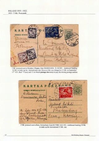 POLAND 1919 -1922: THE DEFINITIVE EAGLE ISSUES – sheet 12
