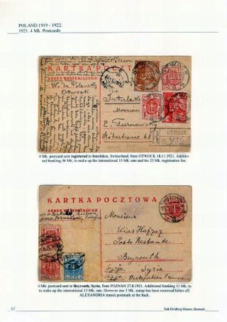 POLAND 1919 -1922: THE DEFINITIVE EAGLE ISSUES – sheet 13