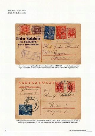 POLAND 1919 -1922: THE DEFINITIVE EAGLE ISSUES – sheet 14