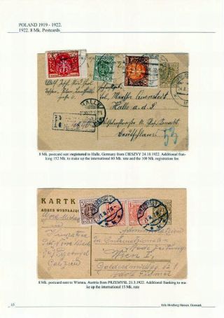 POLAND 1919 -1922: THE DEFINITIVE EAGLE ISSUES – sheet 15