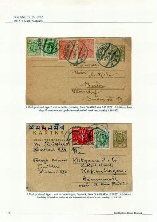 POLAND 1919 -1922: THE DEFINITIVE EAGLE ISSUES – sheet 16