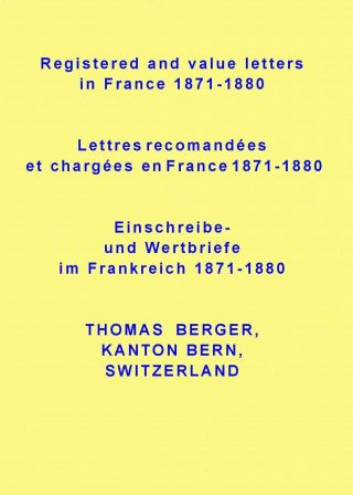 EINSCHREIBE- und WERTBRIEFE IM FRANKREICH 1871-1880 – Blatt 1