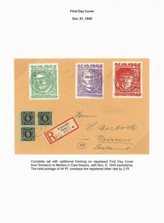 THE 1945 ANTI-FASCIST ISSUE OF MECKLENBURG-VORPOMMERN – sheet 14
