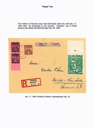 THE 1945 ANTI-FASCIST ISSUE OF MECKLENBURG-VORPOMMERN – sheet 16