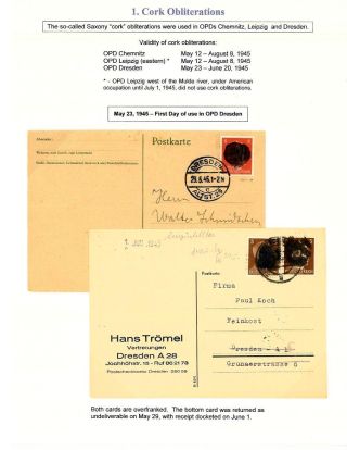 GERMANY: EAST SAXONY 1945-1946 – sheet 2