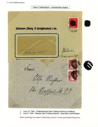 GERMANY: EAST SAXONY 1945-1946 – sheet 8
