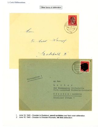 GERMANY: EAST SAXONY 1945-1946 – sheet 9