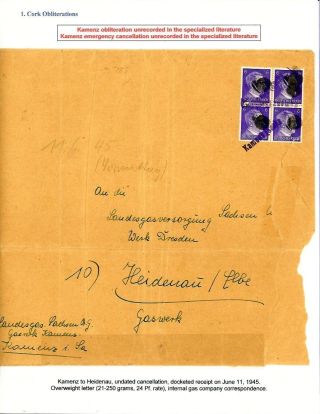 GERMANY: EAST SAXONY 1945-1946 – sheet 10