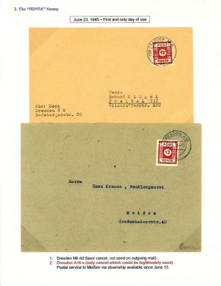 GERMANY: EAST SAXONY 1945-1946 – sheet 18
