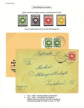 GERMANY: EAST SAXONY 1945-1946 – sheet 22