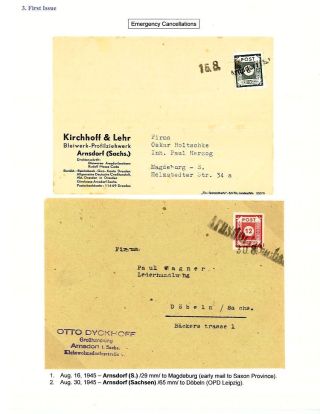 GERMANY: EAST SAXONY 1945-1946 – sheet 28