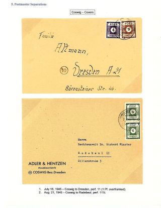 DEUTSCHLAND: OSTSACHSEN 1945-1946 – Blatt 40