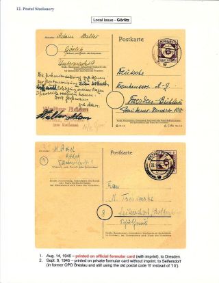 DEUTSCHLAND: OSTSACHSEN 1945-1946 – Blatt 98