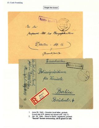 DEUTSCHLAND: OSTSACHSEN 1945-1946 – Blatt 103