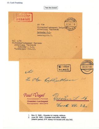 DEUTSCHLAND: OSTSACHSEN 1945-1946 – Blatt 104