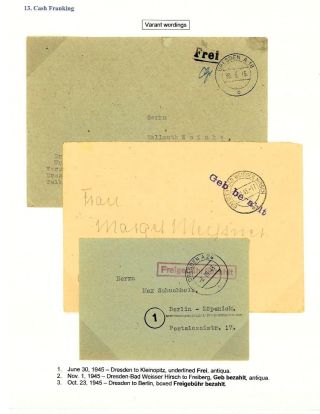 DEUTSCHLAND: OSTSACHSEN 1945-1946 – Blatt 106