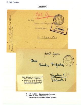DEUTSCHLAND: OSTSACHSEN 1945-1946 – Blatt 107