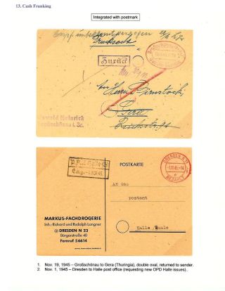 DEUTSCHLAND: OSTSACHSEN 1945-1946 – Blatt 108
