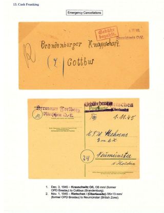 DEUTSCHLAND: OSTSACHSEN 1945-1946 – Blatt 111