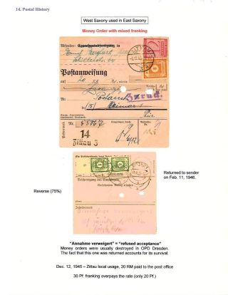 DEUTSCHLAND: OSTSACHSEN 1945-1946 – Blatt 119