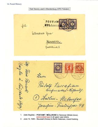 DEUTSCHLAND: OSTSACHSEN 1945-1946 – Blatt 121