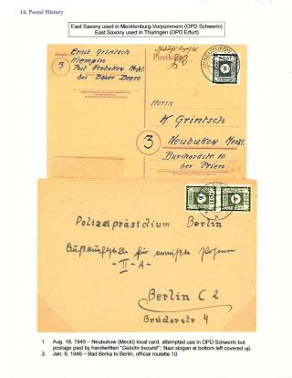 DEUTSCHLAND: OSTSACHSEN 1945-1946 – Blatt 123