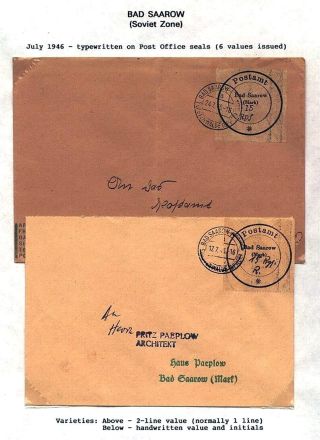 GERMANY: LOCAL PROVISIONAL ISSUES AFTER WW-II – sheet 3