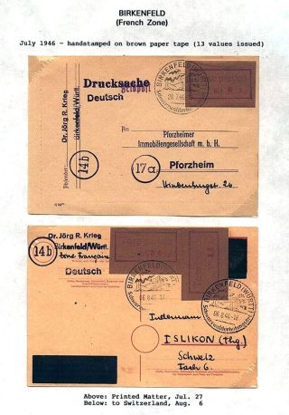 GERMANY: LOCAL PROVISIONAL ISSUES AFTER WW-II – sheet 4