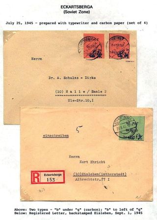 GERMANY: LOCAL PROVISIONAL ISSUES AFTER WW-II – sheet 5