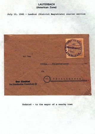 GERMANY: LOCAL PROVISIONAL ISSUES AFTER WW-II – sheet 11