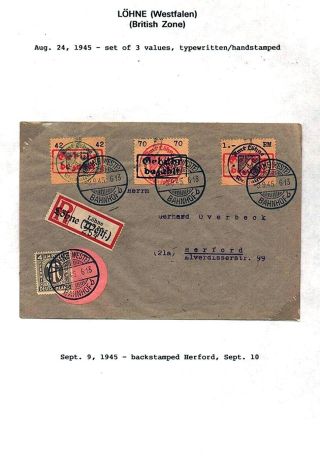 GERMANY: LOCAL PROVISIONAL ISSUES AFTER WW-II – sheet 12
