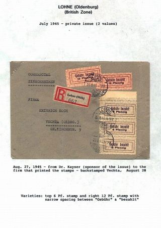 GERMANY: LOCAL PROVISIONAL ISSUES AFTER WW-II – sheet 13