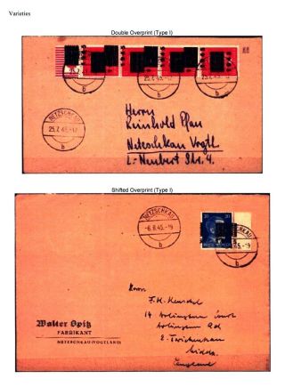 GERMANY: THE NETZSCHKAU LOCAL ISSUES OF 1945 – sheet 13