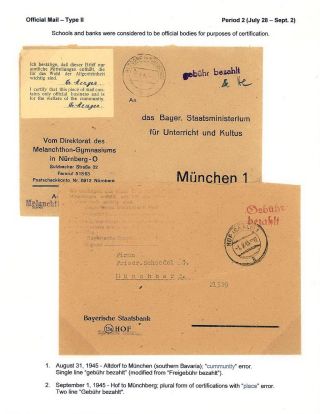 BESCHEINIGTE KORRESPONDENZ IN NORD BAYERN 1945 – Blatt 4