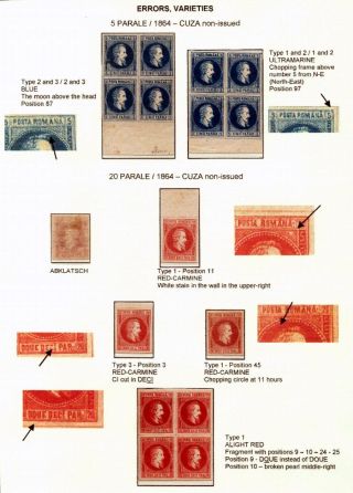 ROMANIA CLASSIC LITHOGRAPHED ISSUES 1865-1872 – sheet 11
