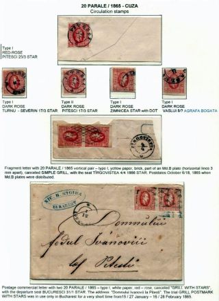 ROMANIA CLASSIC LITHOGRAPHED ISSUES 1865-1872 – sheet 18