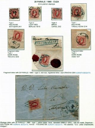 ROMANIA CLASSIC LITHOGRAPHED ISSUES 1865-1872 – sheet 19