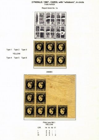 ROMANIA CLASSIC LITHOGRAPHED ISSUES 1865-1872 – sheet 26