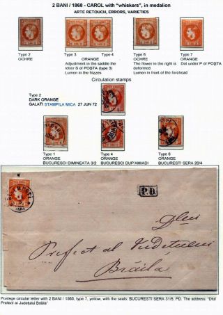 ROMANIA CLASSIC LITHOGRAPHED ISSUES 1865-1872 – sheet 42
