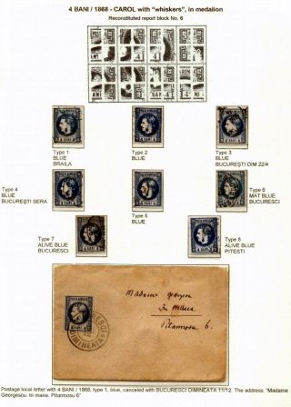 ROMANIA CLASSIC LITHOGRAPHED ISSUES 1865-1872 – sheet 43