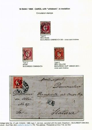ROMANIA CLASSIC LITHOGRAPHED ISSUES 1865-1872 – sheet 51