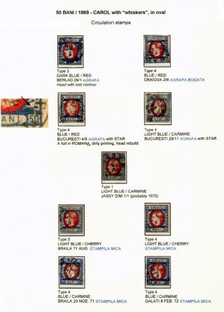 ROMANIA CLASSIC LITHOGRAPHED ISSUES 1865-1872 – sheet 66