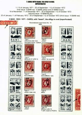 ROMANIA CLASSIC LITHOGRAPHED ISSUES 1865-1872 – sheet 71
