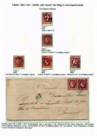 ROMANIA CLASSIC LITHOGRAPHED ISSUES 1865-1872 – sheet 74