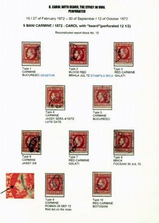 ROMANIA CLASSIC LITHOGRAPHED ISSUES 1865-1872 – sheet 84