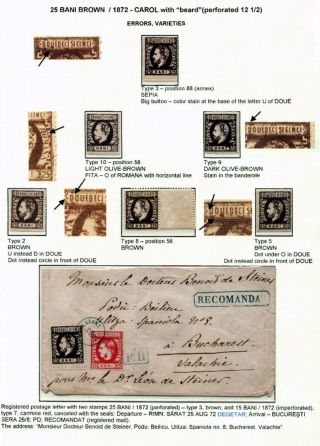 ROMANIA CLASSIC LITHOGRAPHED ISSUES 1865-1872 – sheet 88