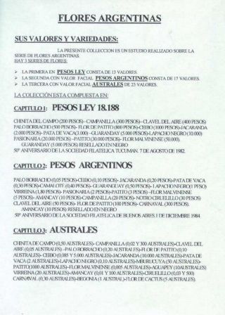 ARGENTINIAN FLORA – sheet 1